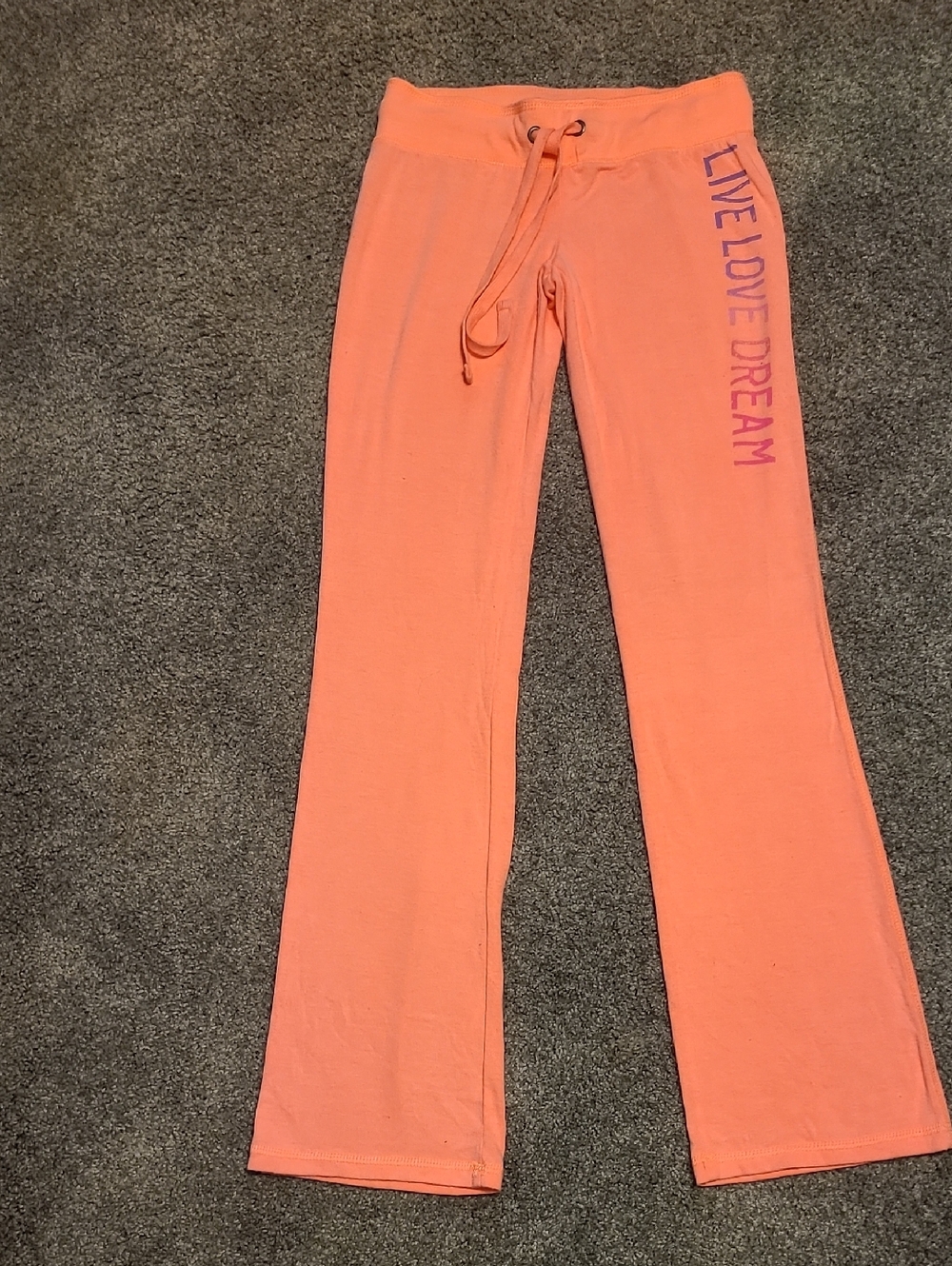 Aeropostale Coral Lounge Pants with Live Love Dream Tag